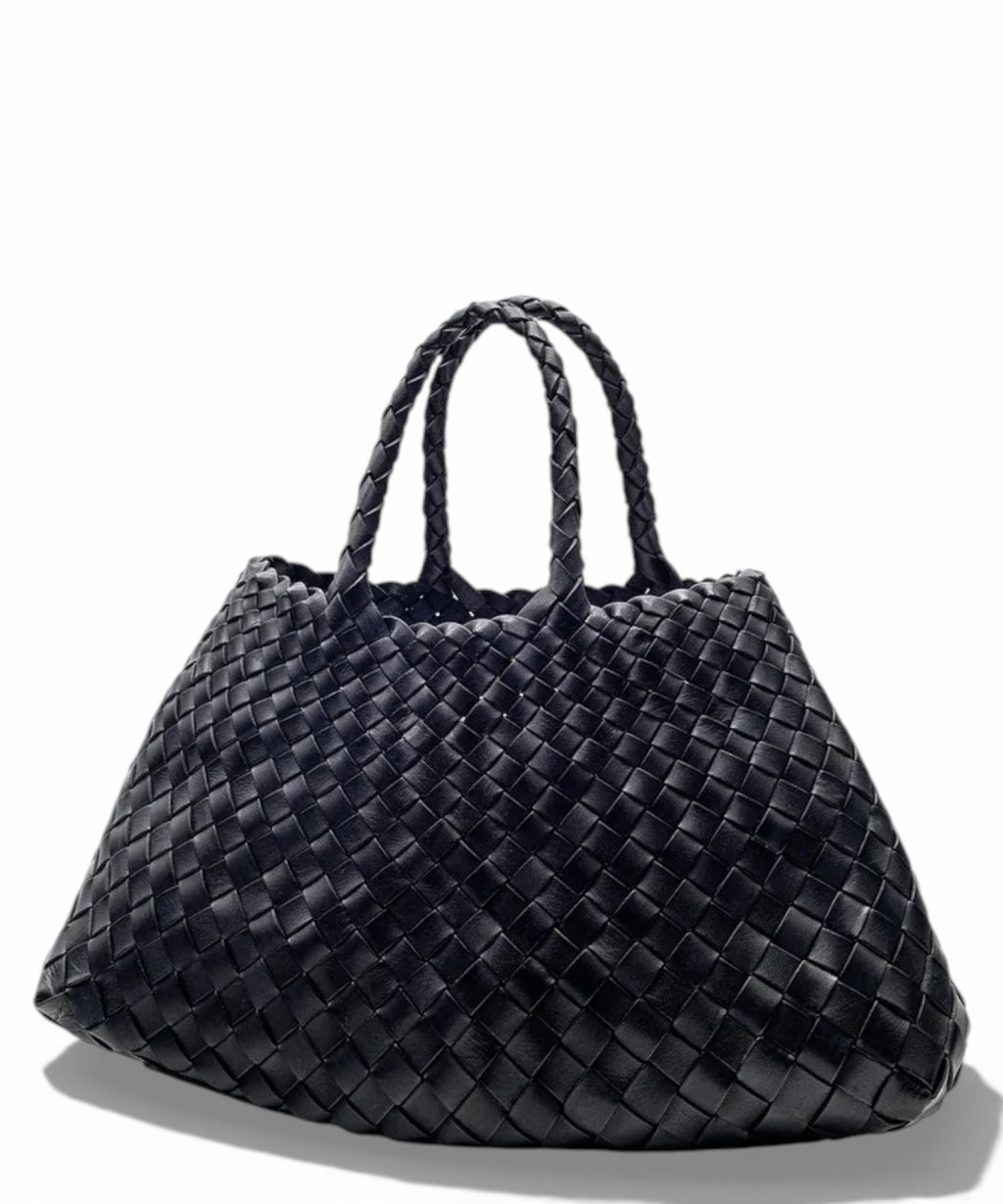 Sac tressé Santa Croce Small en cuir