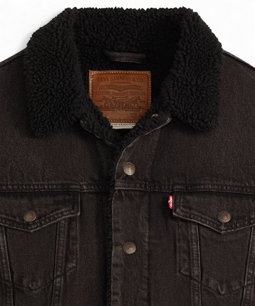 Levi’s® Trucker Type III Veste en Jean Doublée Sherpa