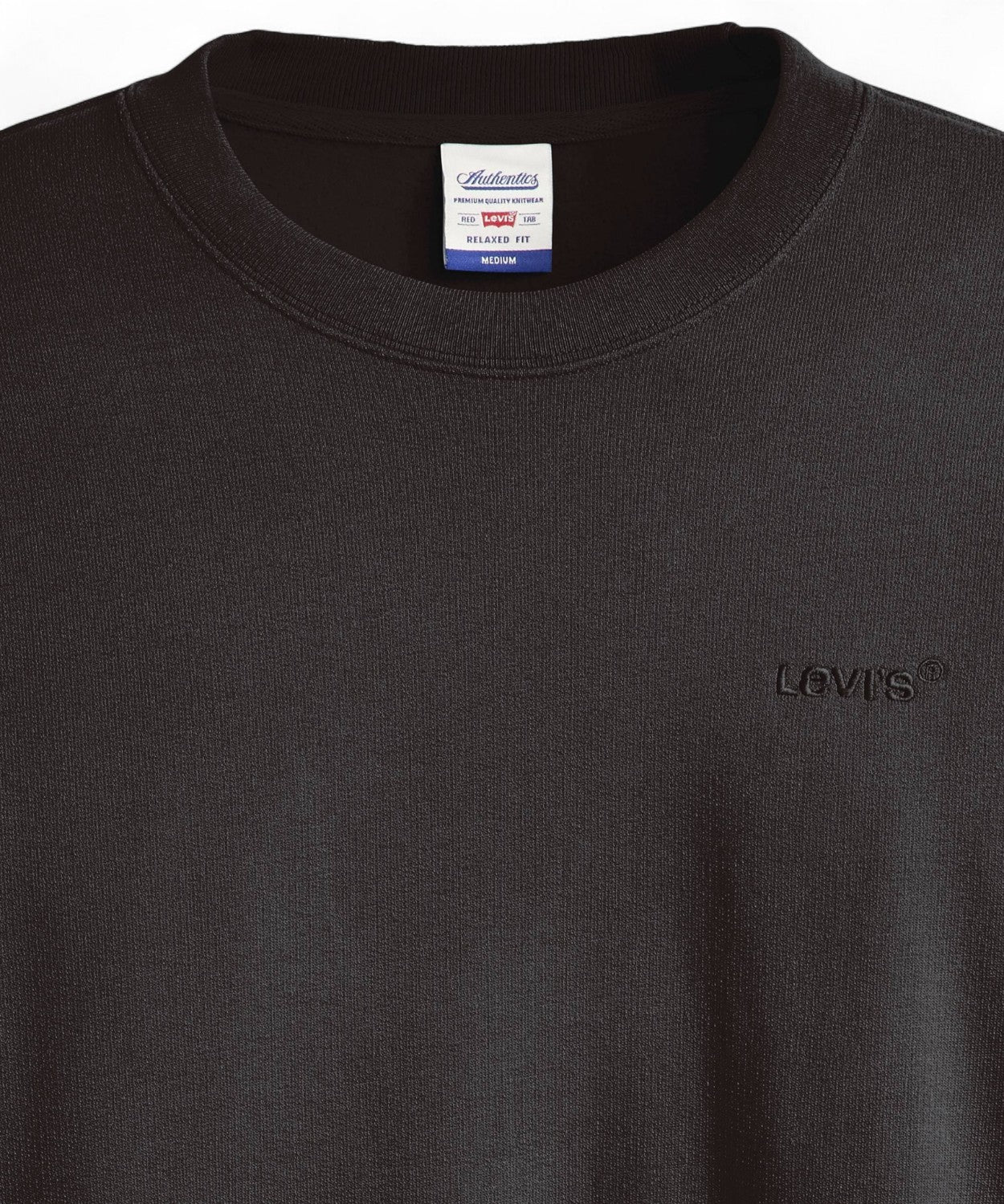 Felpa Girocollo Authentic in cotone e pile-LEVI'S-Felpe-Vittorio Citro Boutique