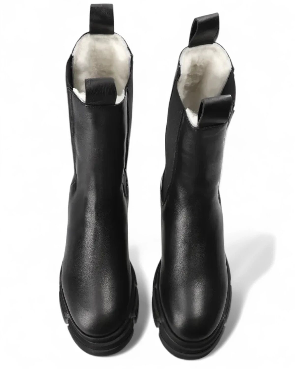 Stivaletti Chelsea Teddy in Pelle-COPENHAGEN-Stivali-Vittorio Citro Boutique