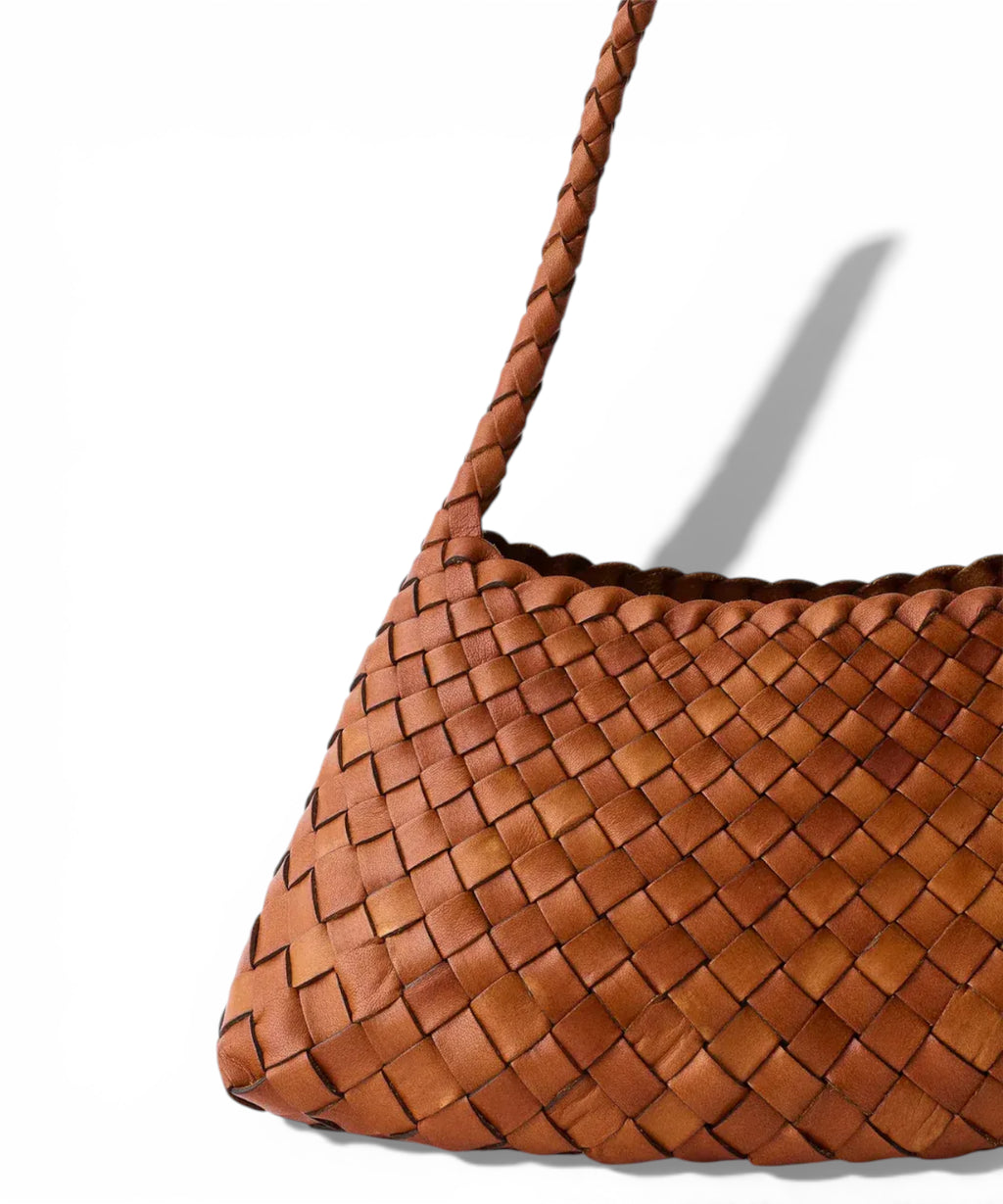 Sac en cuir tressé artisanal Rosanna