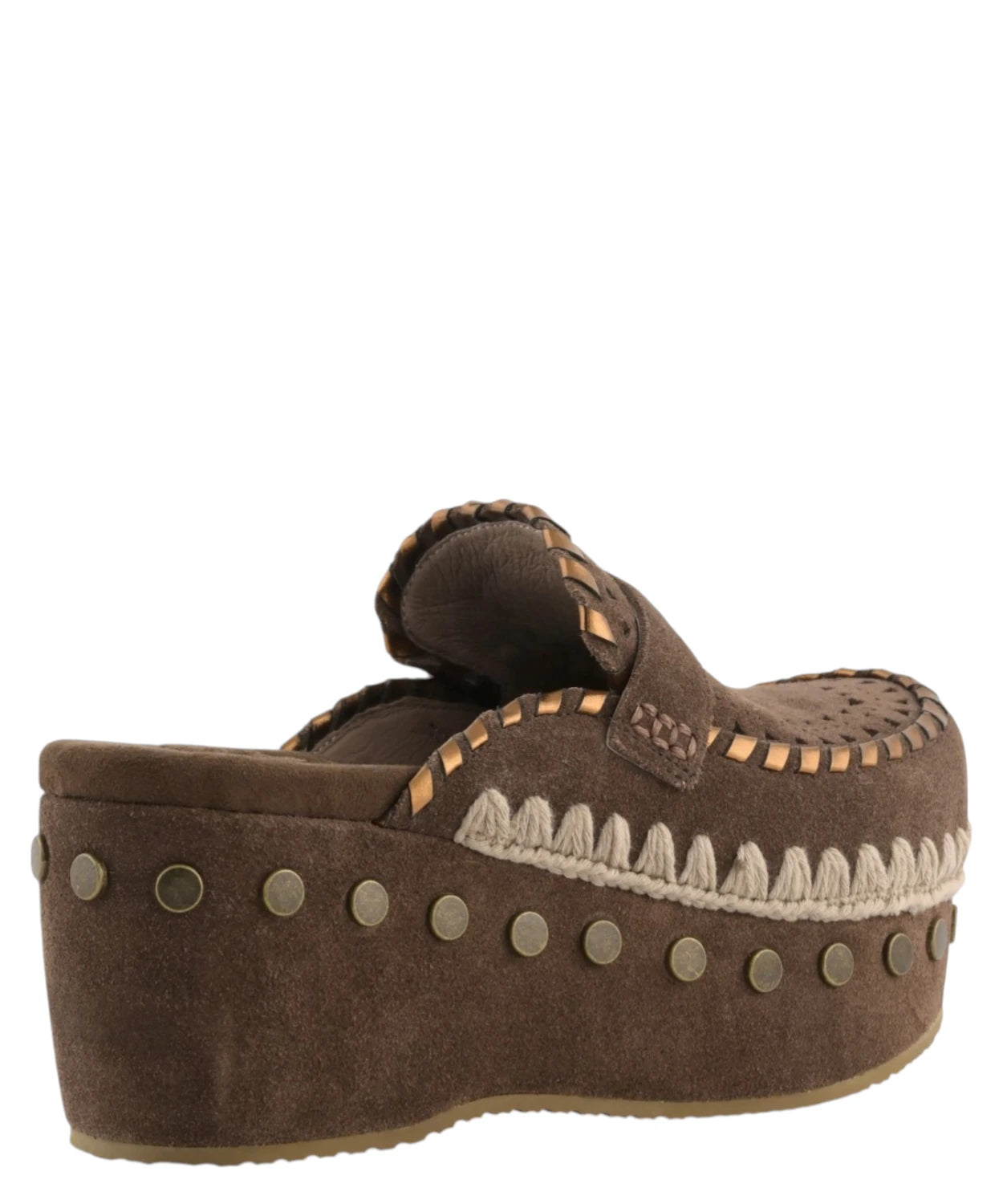 Zoccoli in Pelle Donna Mou Clog Leather Overstitching