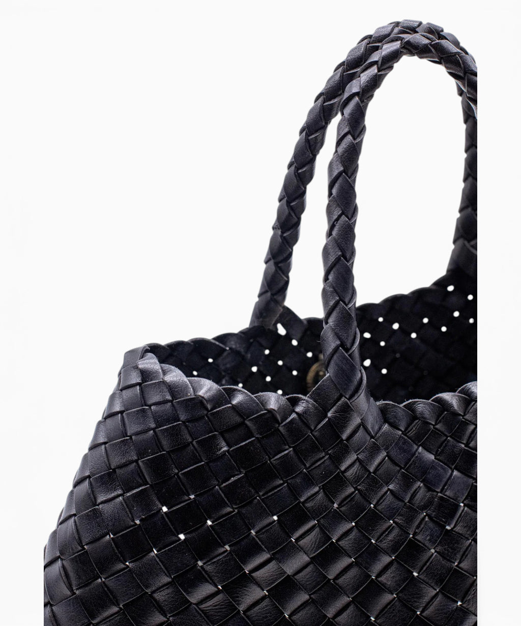 Sac tressé Santa Croce Small en cuir