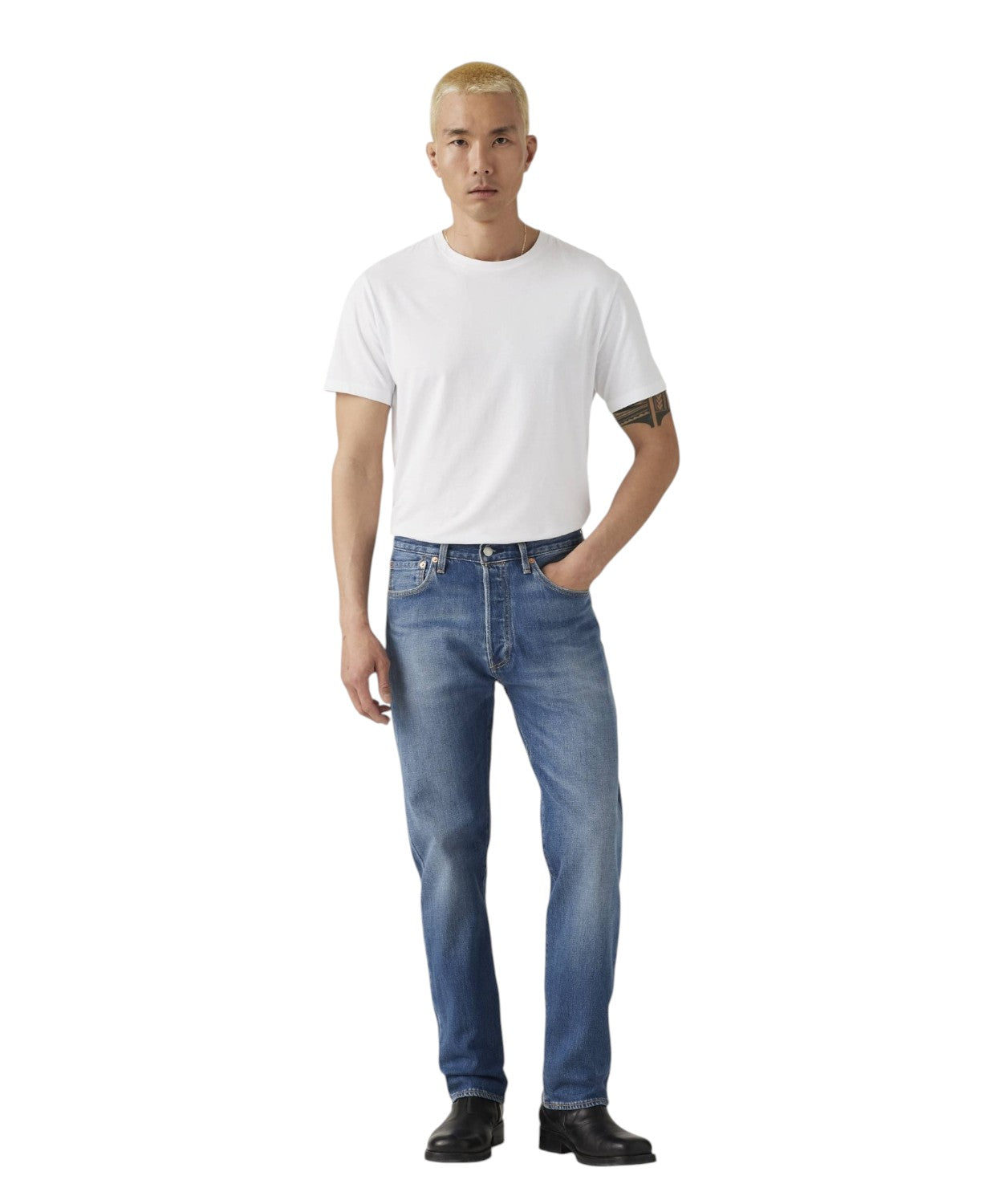Levi’s 501 Original Jeans Homme en Denim Comfort Stretch