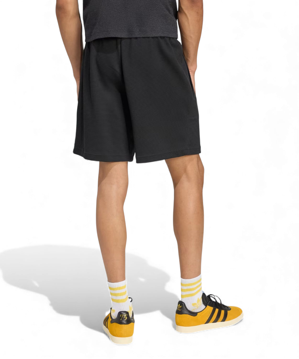 Shorts adidas Essentials Trefoil Waffle in Cotone e Poliestere