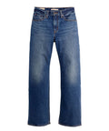 Jeans Bootcut Donna a Vita Media in Denim Non Elasticizzato