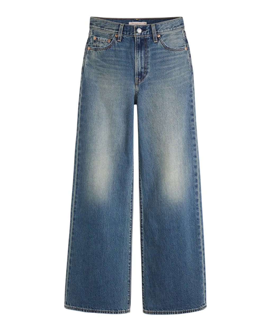 Jeans Ribcage a Vita Altissima e Gamba Ampia