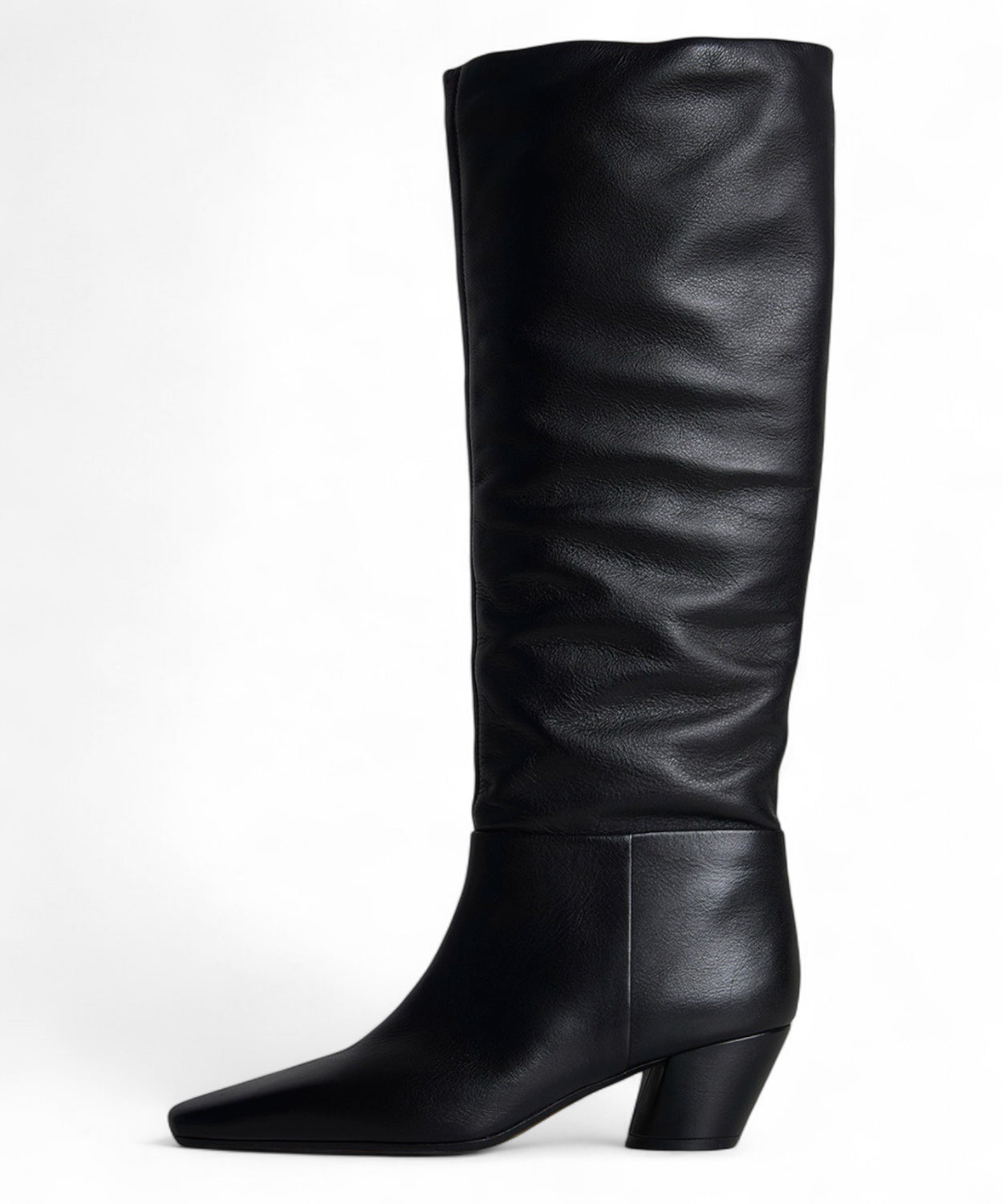 Stivali Donna Pelle Effetto Aggrinzato Tacco 5cm-JVAM-Stivali-Vittorio Citro Boutique