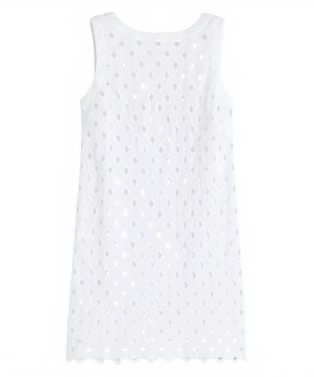 Max Mara Robe Courte Beachwear en Jersey Macramé