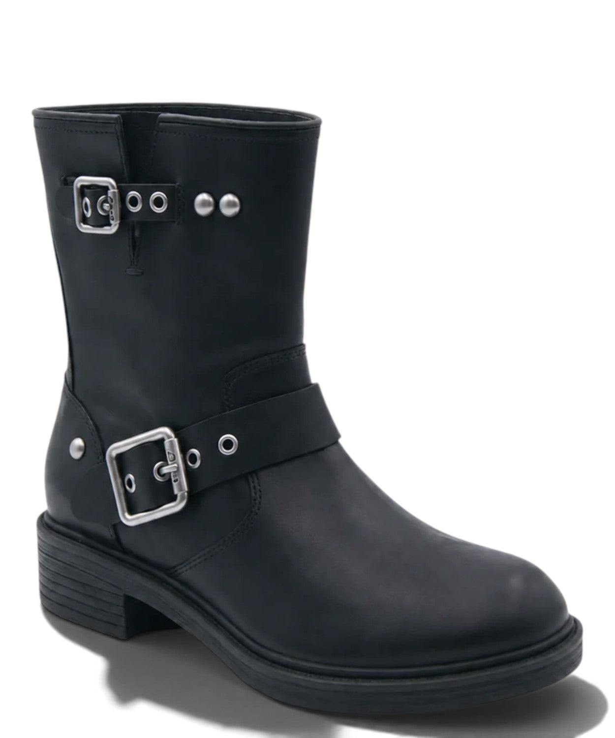 Stivaletti ASH Flame Lily Moto Bootie in Pelle con Fibbie