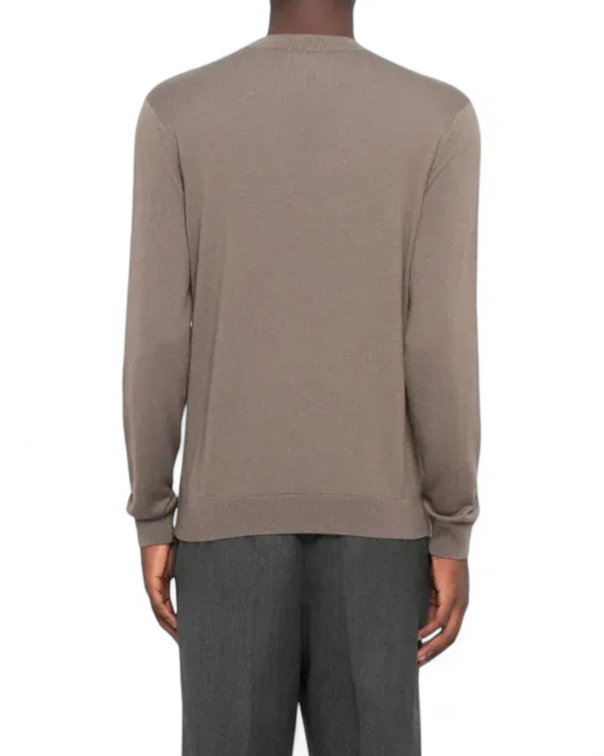 Maglione in Lana Vergine con Girocollo-Emporio Armani-Maglieria-Vittorio Citro Boutique