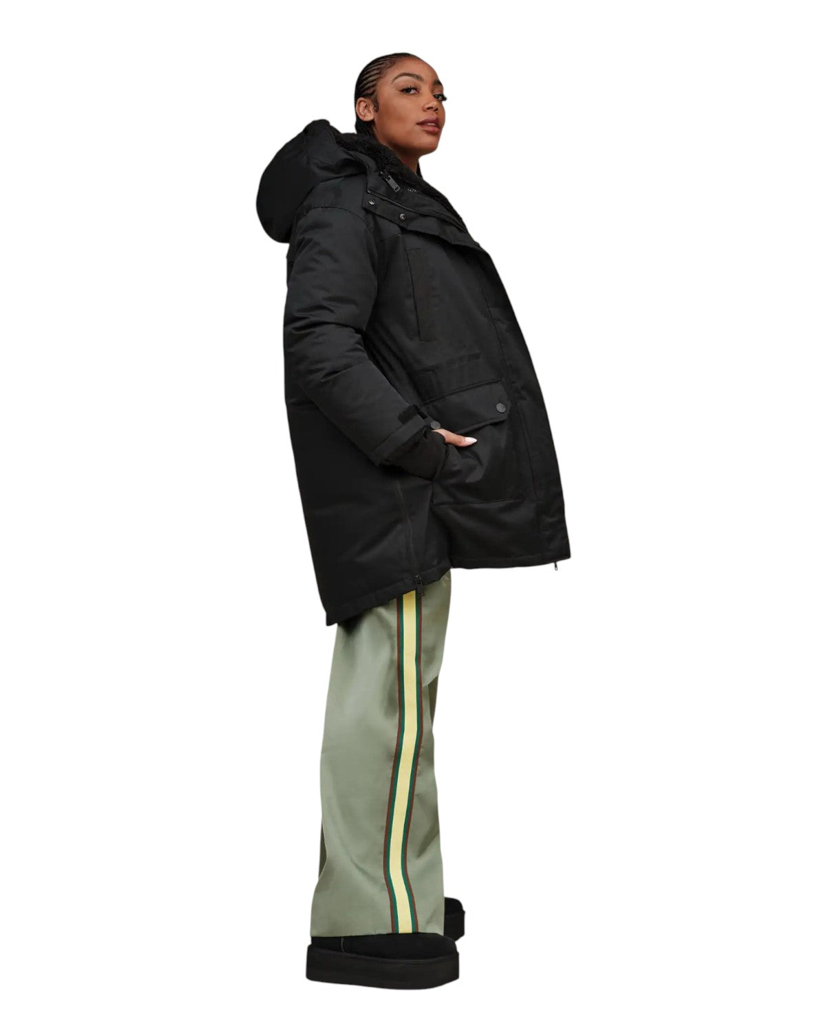 UGG Stivali Classic Ultra Mini con Plateau nero