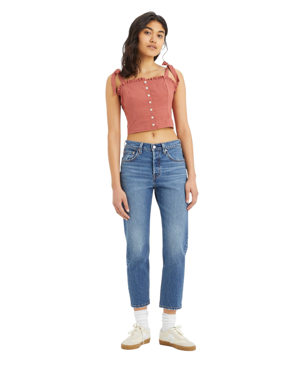 Jean court Levi's 501® taille haute avec stretch