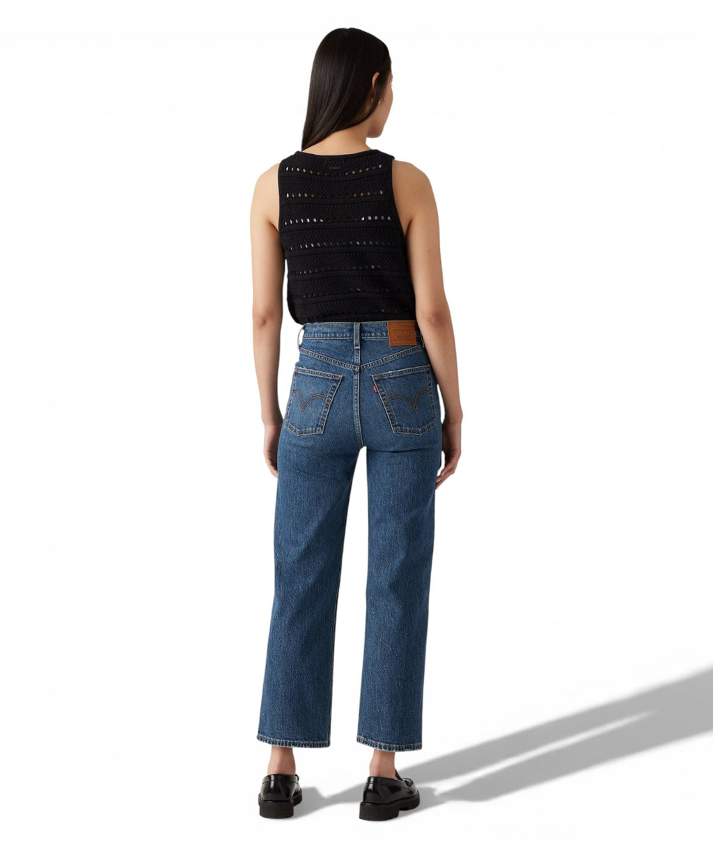 Jeans Levi's Ribcage Straight taille haute à la cheville