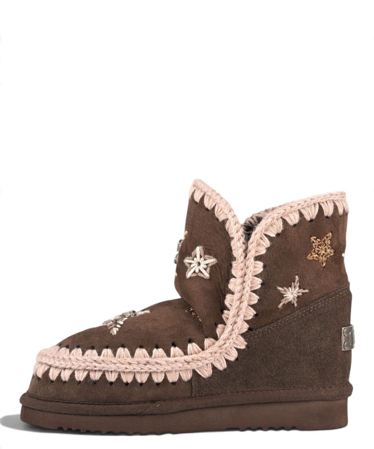 Bottes femme Mou Eskimo 18 Wool Stars & Rhinestones en peau lainée