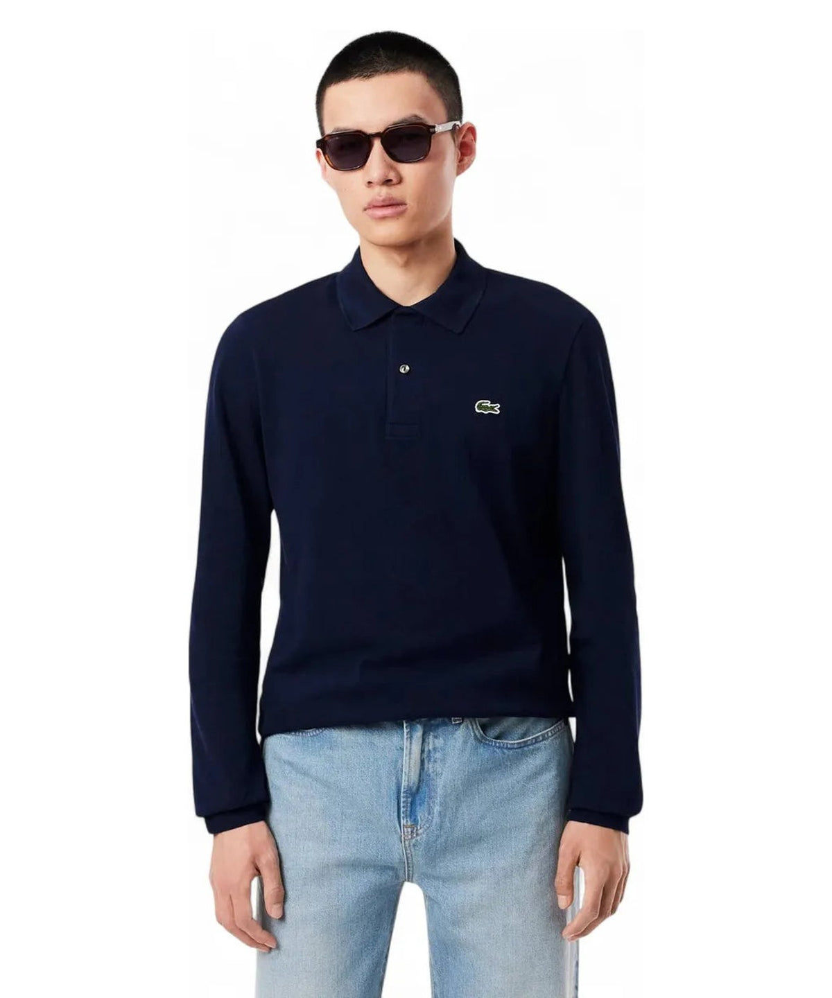 Polo Maniche Lunghe Piqué-LACOSTE-Polo-Vittorio Citro Boutique