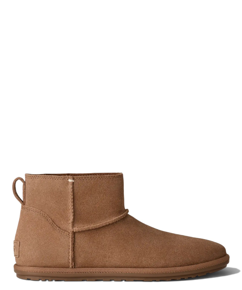 Bottes UGG femme Classic Mini Deconstructed en cuir non doublé
