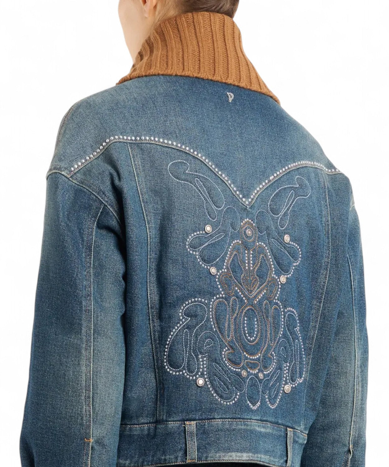 Boxy Jacket Dondup con Colletto in Maglia Removibile-Dondup-Giacche-Vittorio Citro Boutique