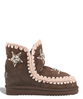 Bottes femme Mou Eskimo 18 Wool Stars & Rhinestones en peau lainée