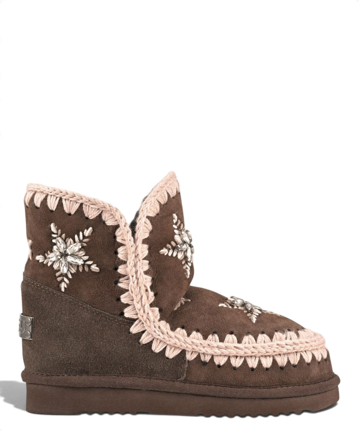 Bottes femme Mou Eskimo 18 Wool Stars & Rhinestones en peau lainée