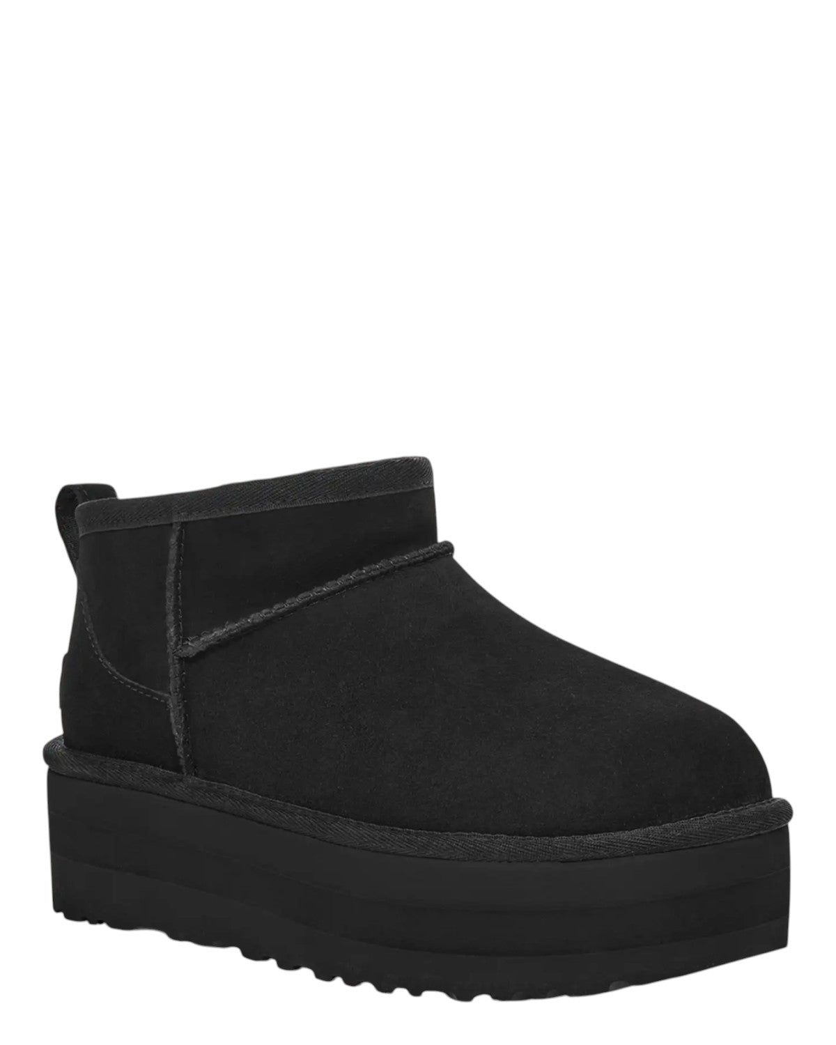 UGG Stivali Classic Ultra Mini con Plateau nero