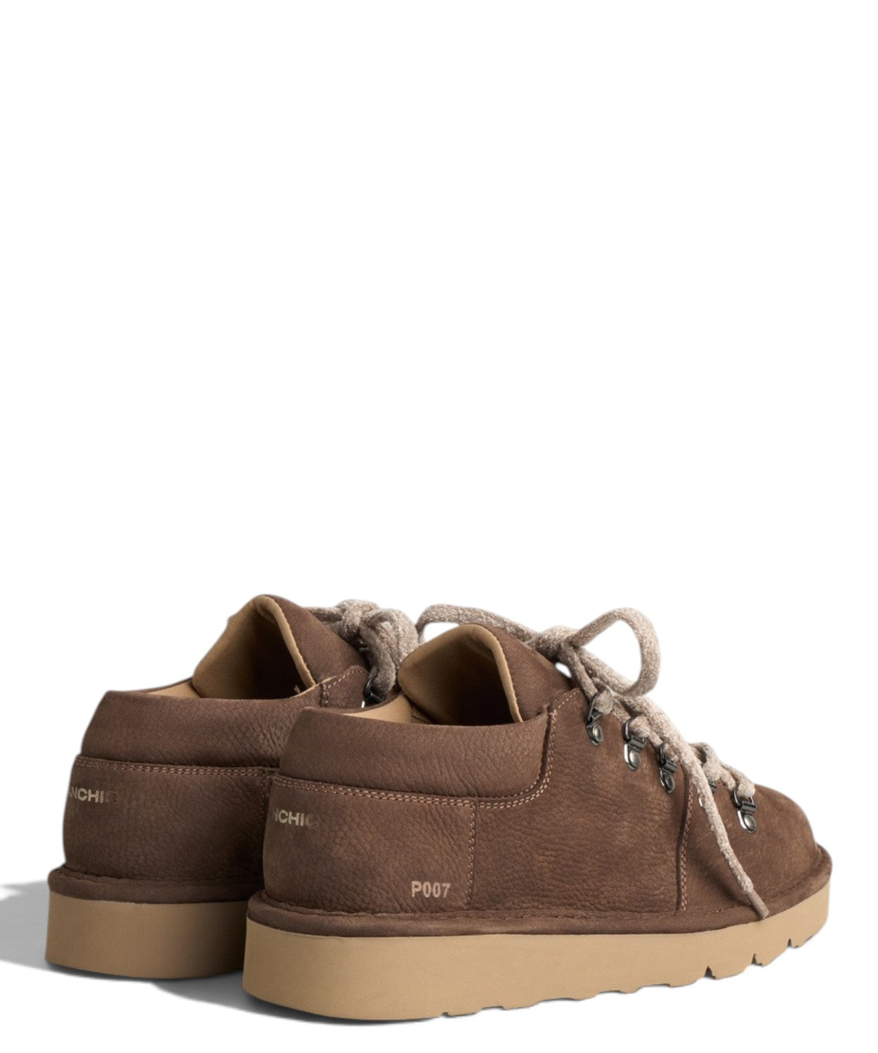 Scarpe Allacciate Uomo in Nabuk Panchic P007 Clay