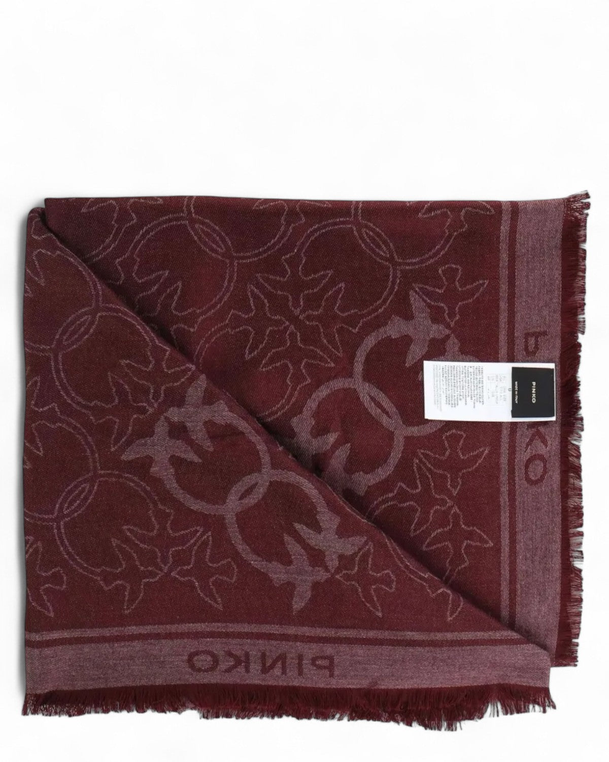 Foulard Jacquard Love Birds 95x95 cm-Pinko-Sciarpe & stole-Vittorio Citro Boutique