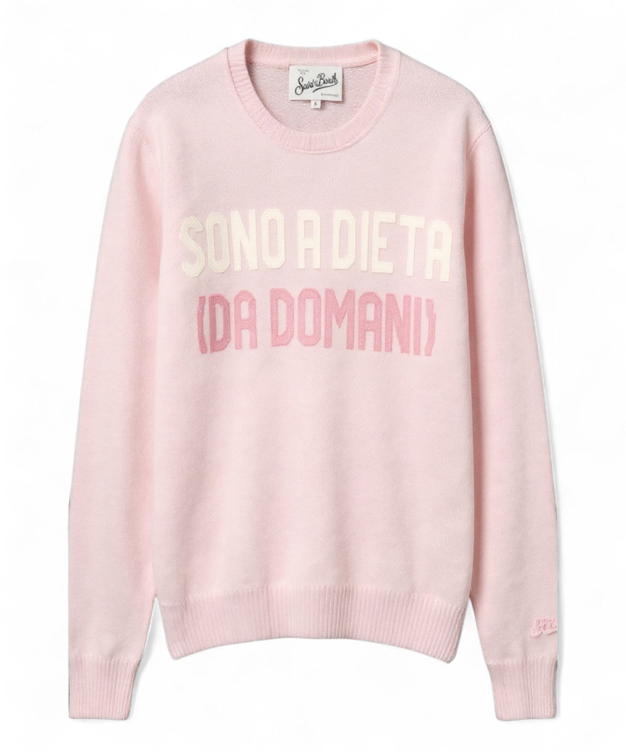 Maglione girocollo New Queen "Sono a dieta..."-Mc2 Saint Barth-Felpe-Vittorio Citro Boutique