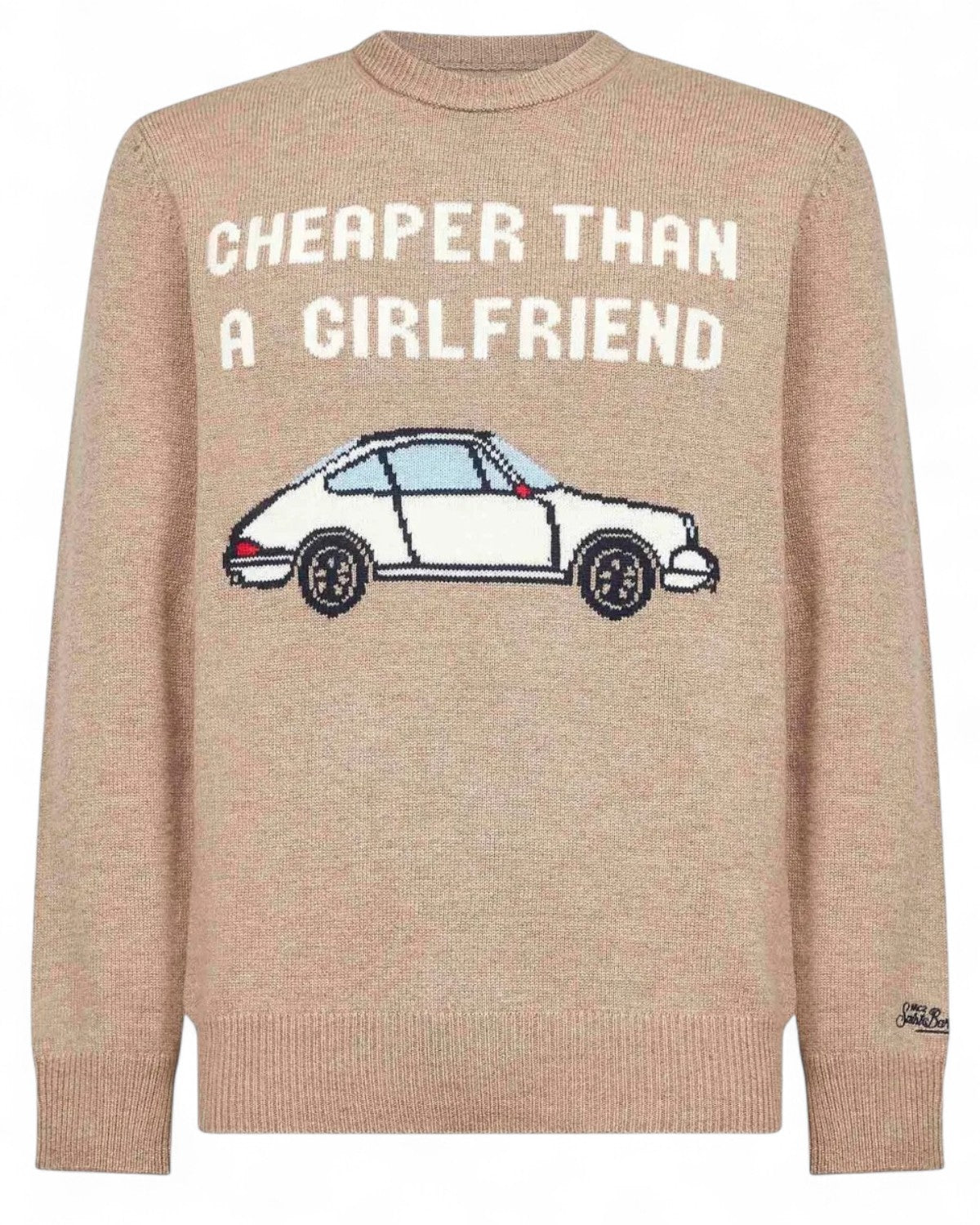 Maglione girocollo Heron "Cheaper" in Lana-Mc2 Saint Barth-Maglieria-Vittorio Citro Boutique