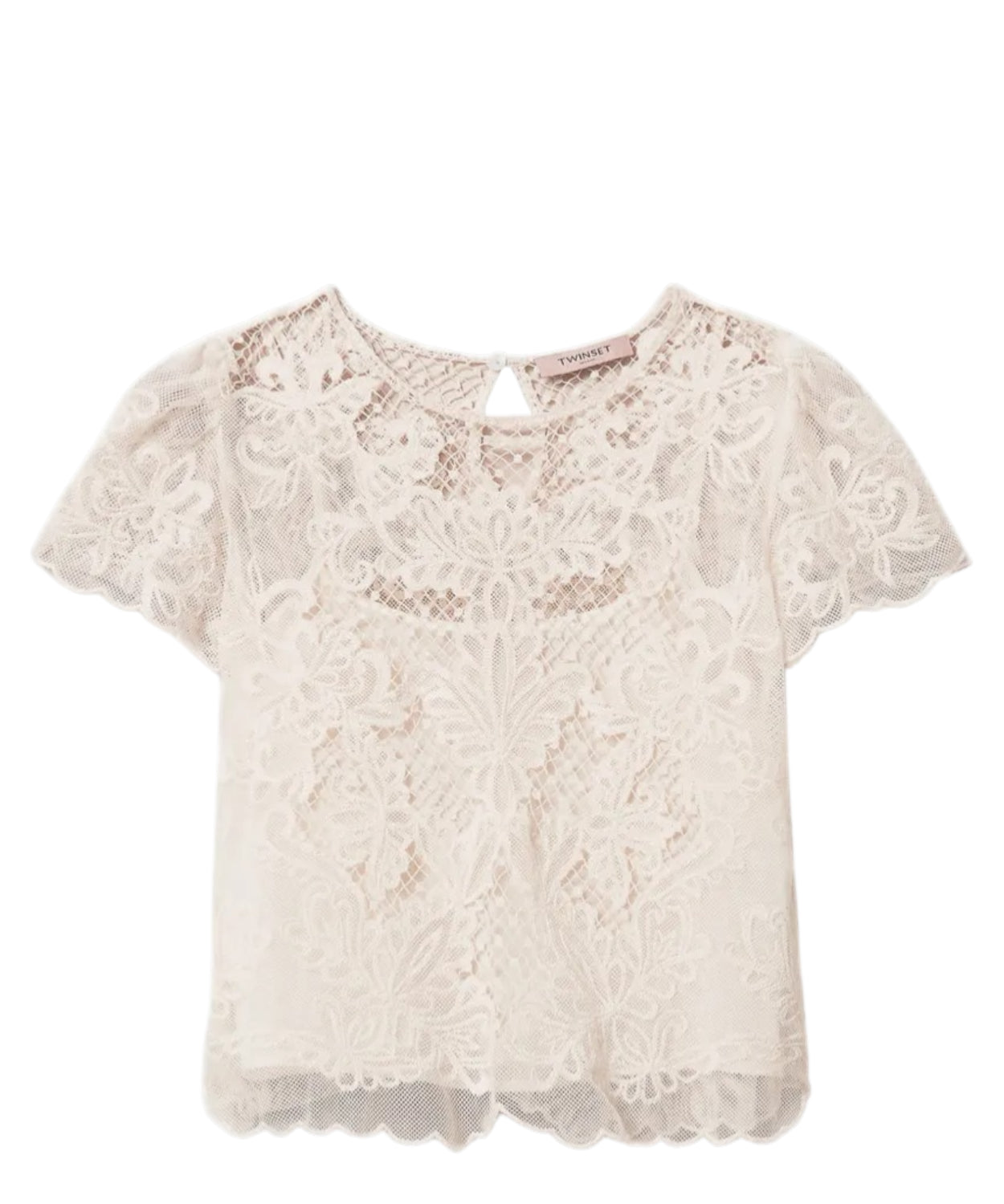 Blusa Twinset con Ricamo