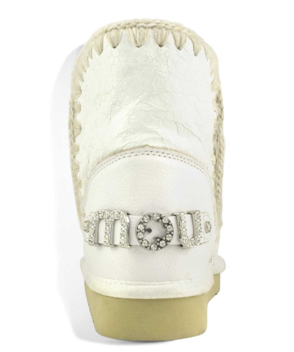 Bottes femme Mou Eskimo 18 Rhinestones Logo en peau lainée