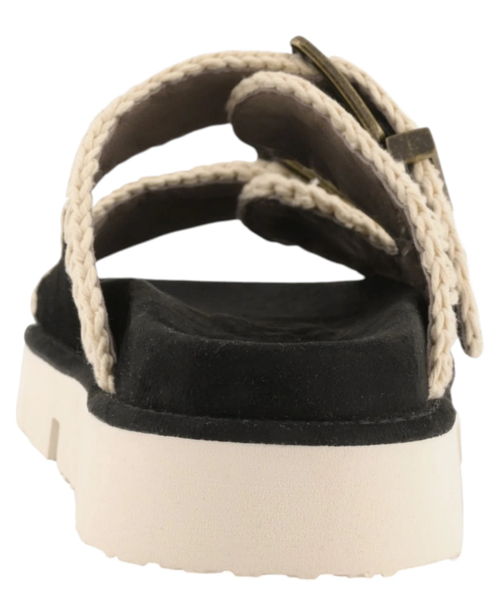 Sandales Mou Bio Deux Boucles en Cuir Velours