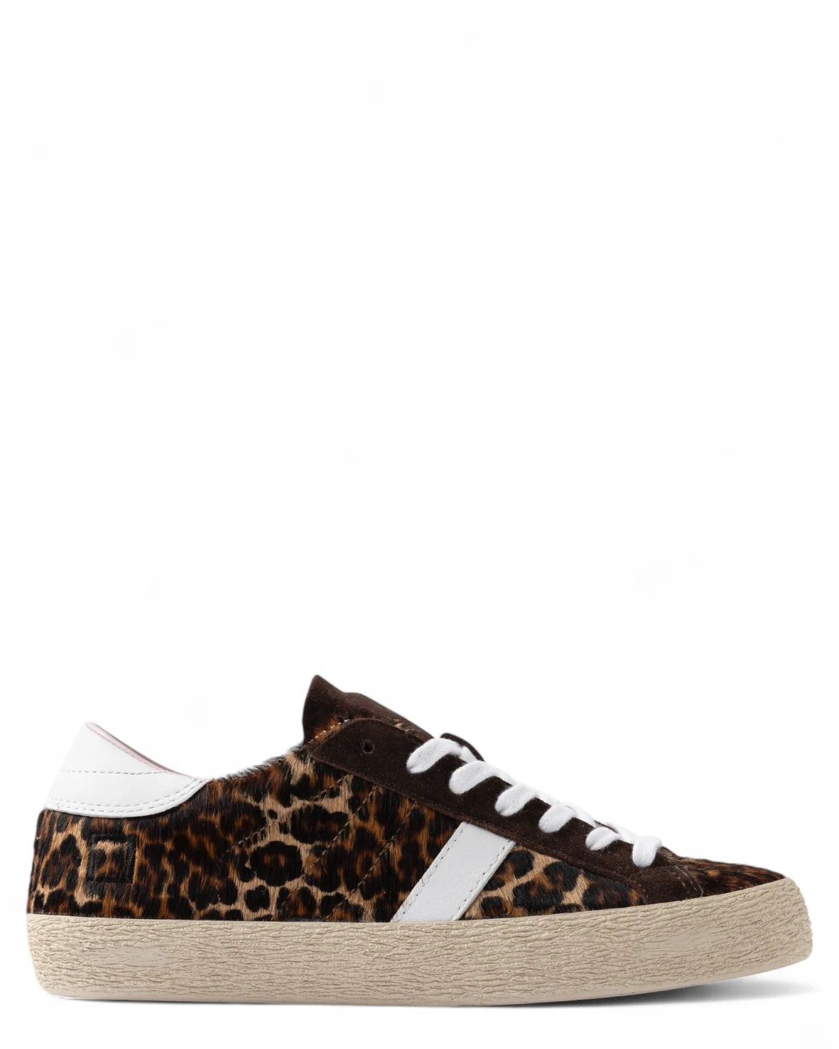 Sneakers Hill Low Leopard Marrone in Cavallino Animalier-D.A.T.E.-Sneakers-Vittorio Citro Boutique