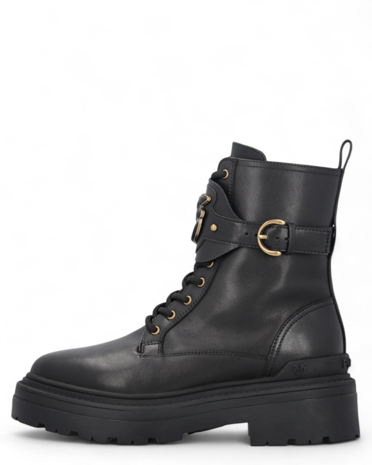 Anfibi in Pelle con Cinturino Love Birds-Pinko-Stivali-Vittorio Citro Boutique