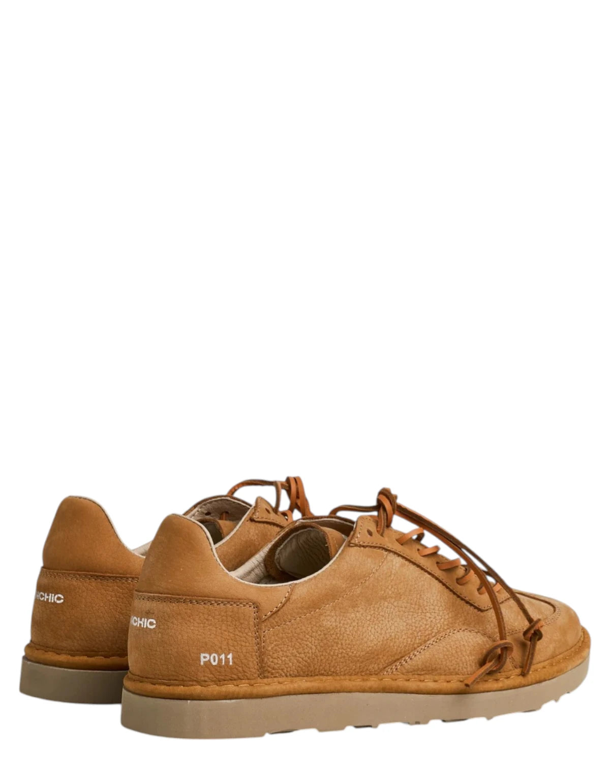 Scarpe allacciate uomo nabuk Brown Sugar Panchic P011