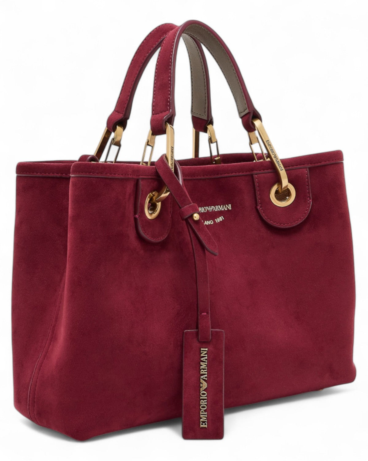 Borsa MyEA Shopper Piccola in Simil Suede-Emporio Armani-Borse a mano-Vittorio Citro Boutique