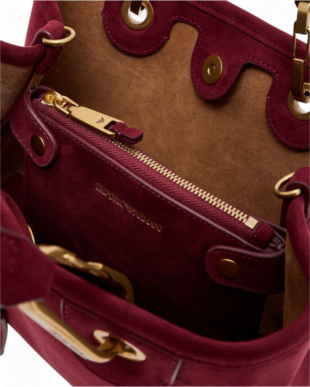 Borsa MyEA Shopper Piccola in Simil Suede-Emporio Armani-Borse a mano-Vittorio Citro Boutique