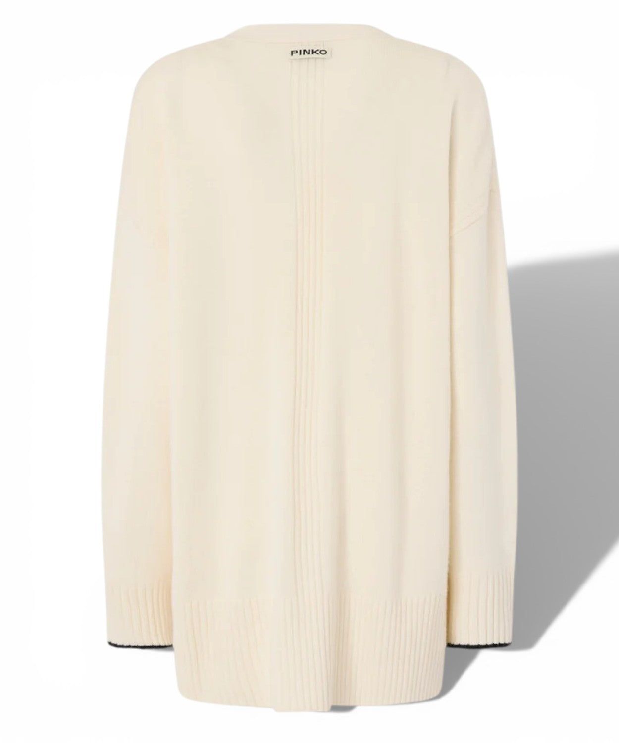 PINKO Cardigan Lungo Misto Cashmere con Scollo a V
