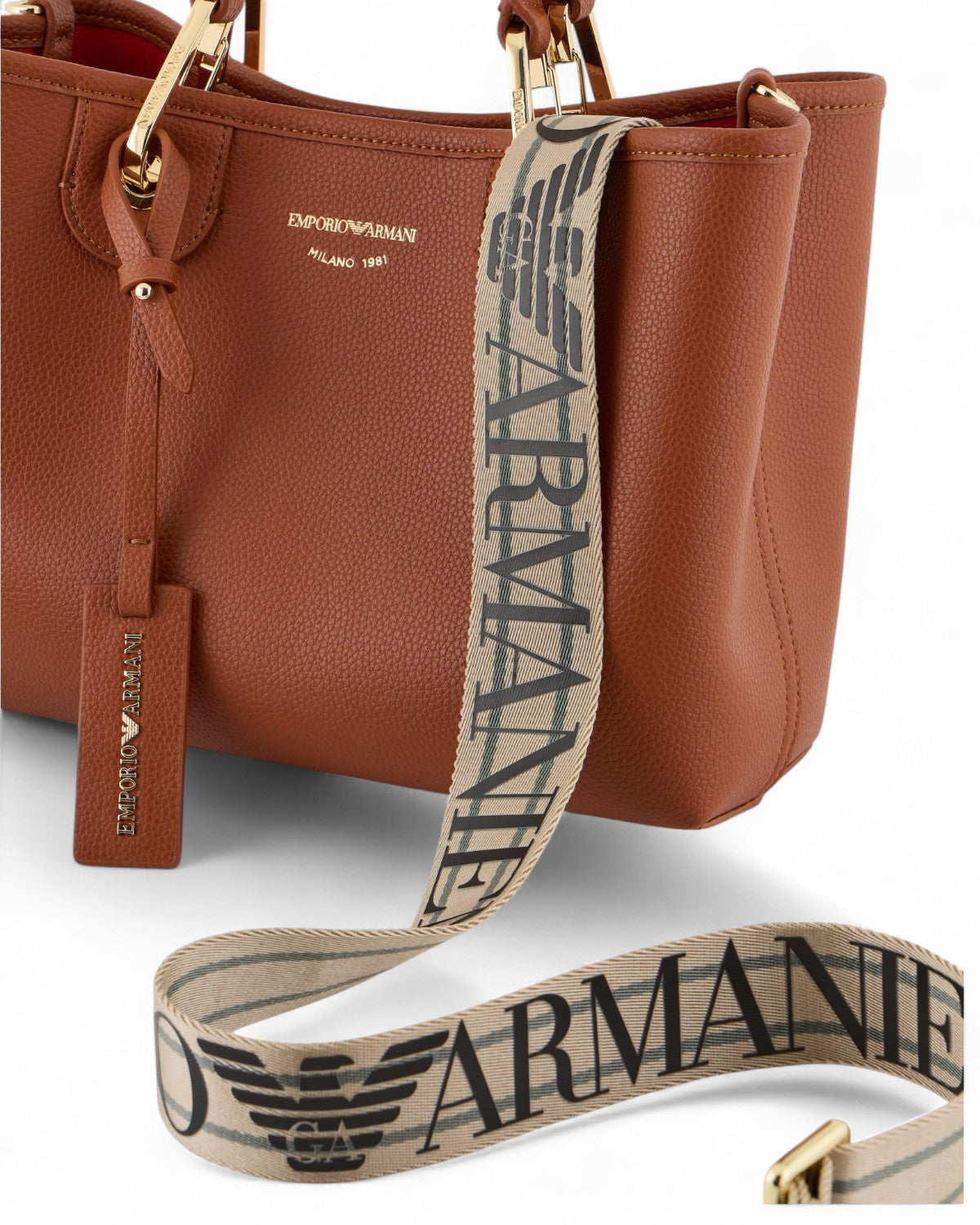 Borsa MyEA Shopper Piccola Stampa Cervo-Emporio Armani-Borse a mano-Vittorio Citro Boutique