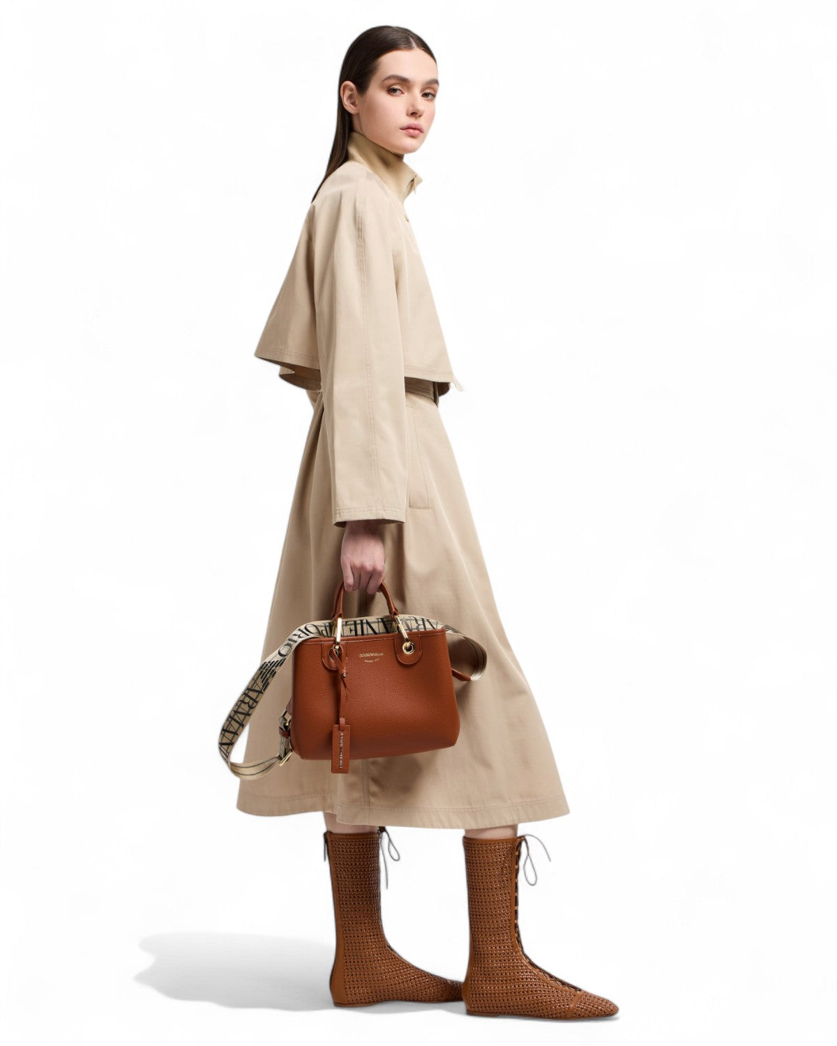 Borsa MyEA Shopper Piccola Stampa Cervo-Emporio Armani-Borse a mano-Vittorio Citro Boutique