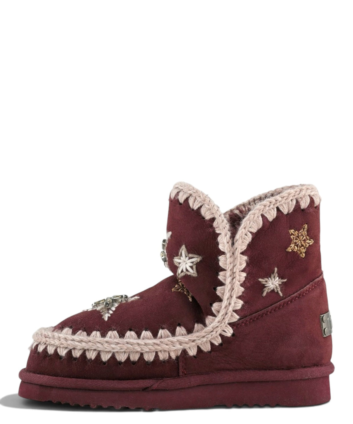 Bottes femme Mou Eskimo 18 Wool Stars & Rhinestones en peau lainée