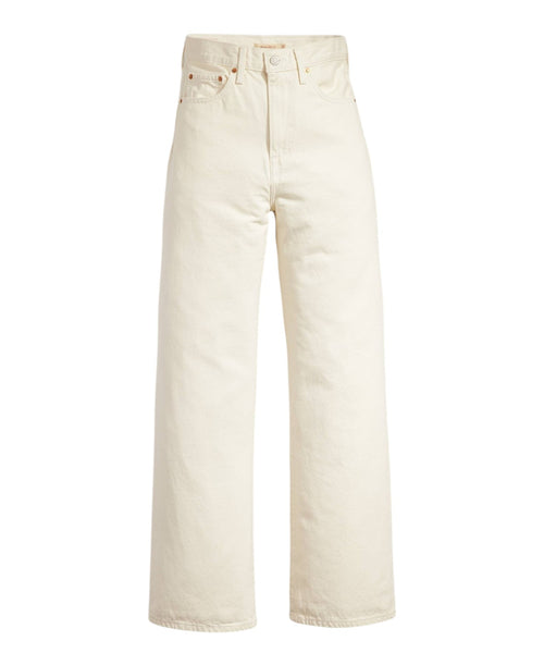 Jeans Wide Leg a Vita Altissima per Donna