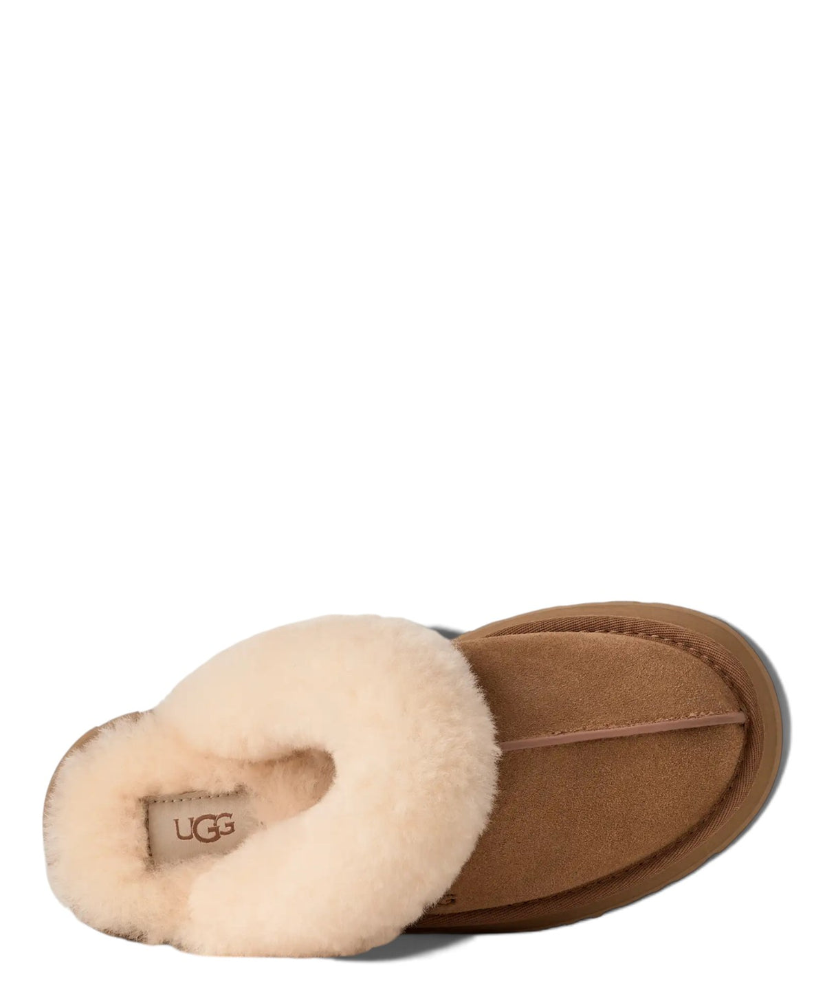 Sandales pour femme UGG® Disquette en daim et peau de mouton avec semelle compensée