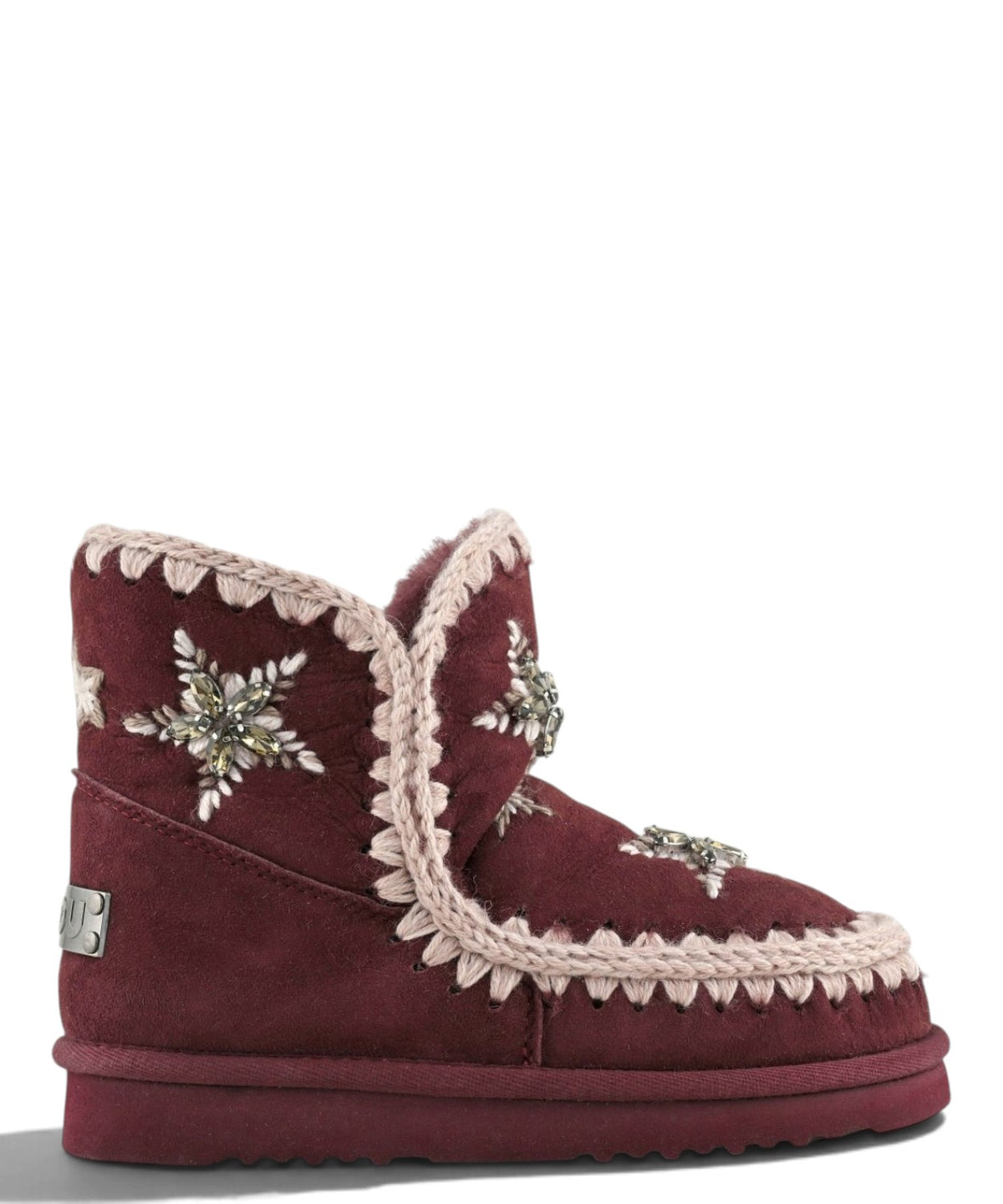 Bottes femme Mou Eskimo 18 Wool Stars & Rhinestones en peau lainée