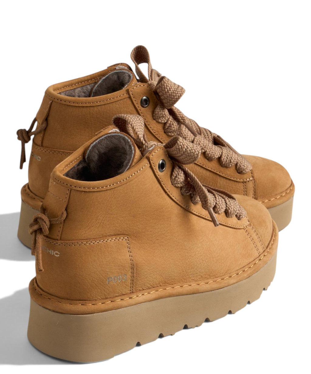 Panchic P003 Muse polacchino donna in nabuk Brown Sugar