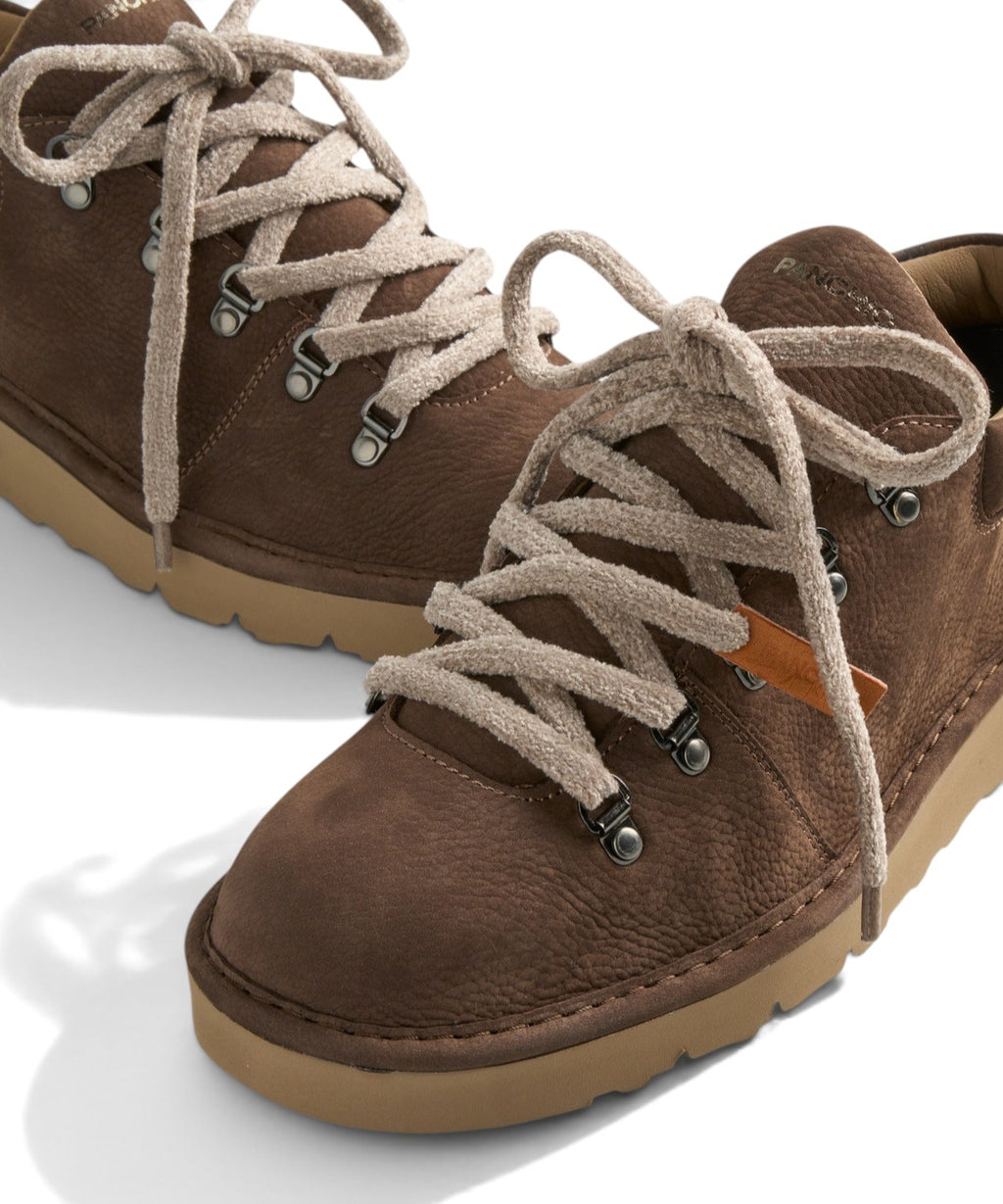 Scarpe Allacciate Uomo in Nabuk Panchic P007 Clay