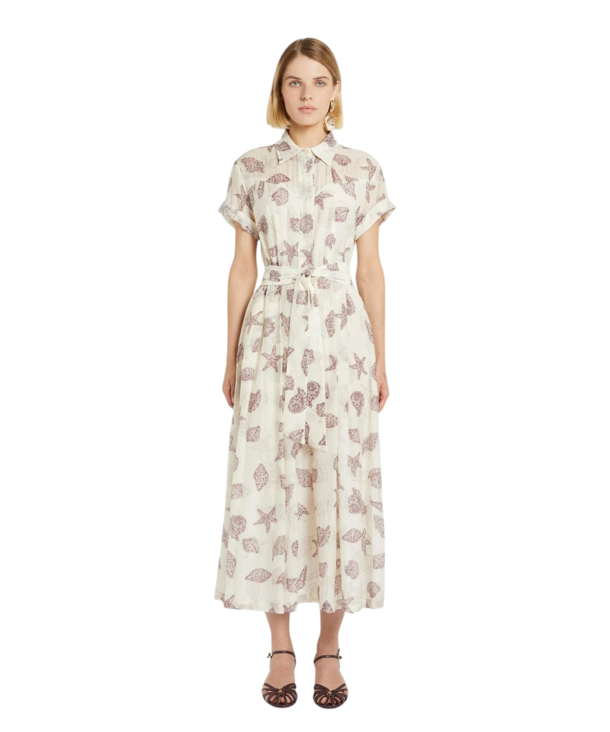 Robe Midi Élégante Marella GALLI avec Ceinture