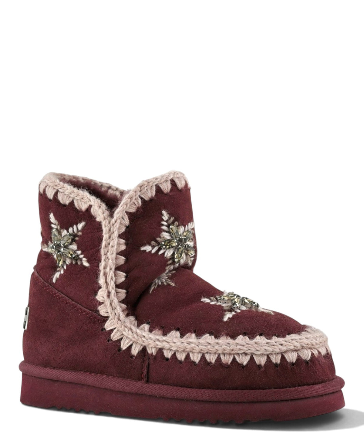 Bottes femme Mou Eskimo 18 Wool Stars & Rhinestones en peau lainée