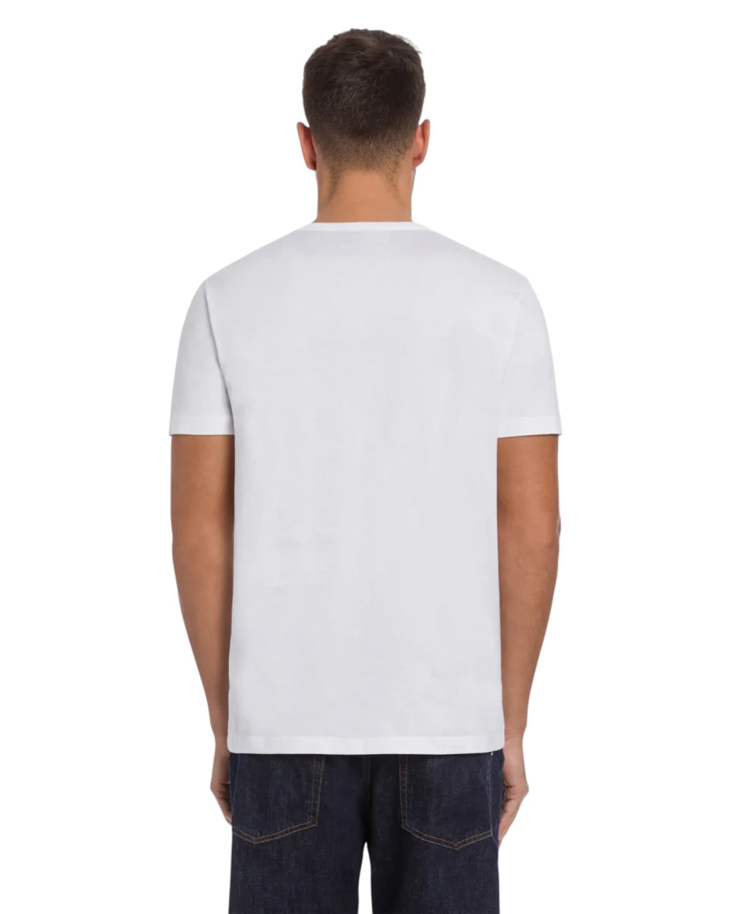 T-shirt col rond en coton Dondup avec logo brodé