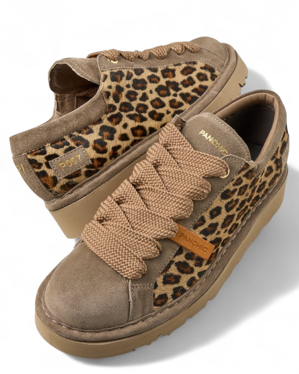 Sneakers P007 in Cavallino e Camoscio Leopardato-PANCHIC-Sneakers-Vittorio Citro Boutique